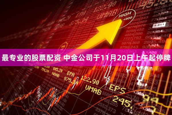 最专业的股票配资 中金公司于11月20日上午起停牌